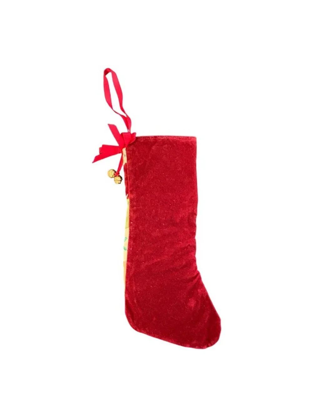 Vintage Crazy Quilt Velvet Embroidered Victorian Style Christmas Stocking Mini